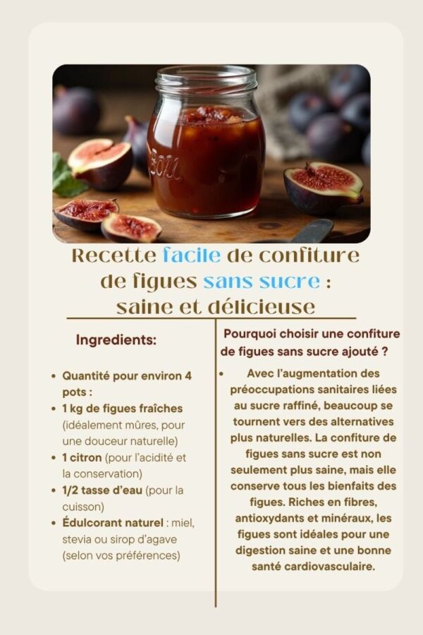Recette compote figues saine